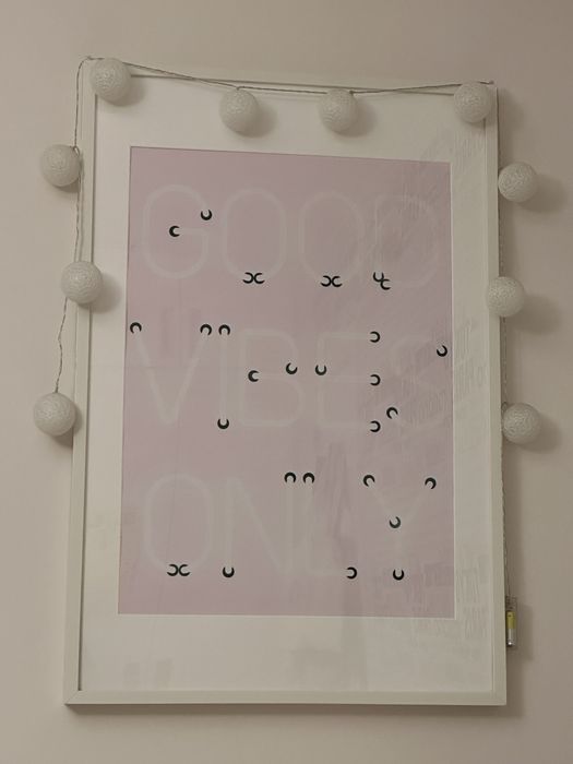 Poster rosa “Good Vibes”