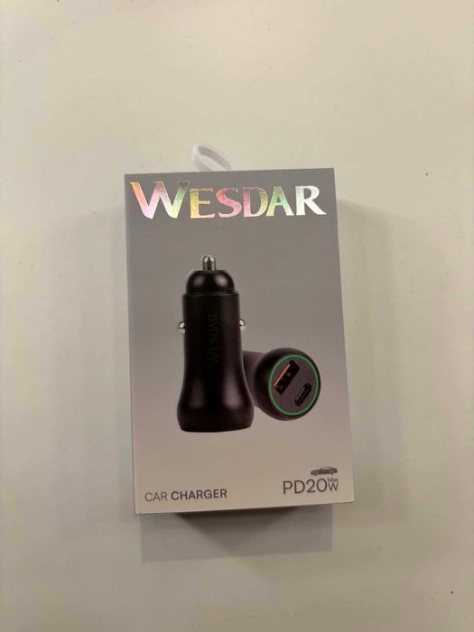Ładowarka samochodowa 20w USB USB-C szybko ładująca fast charging