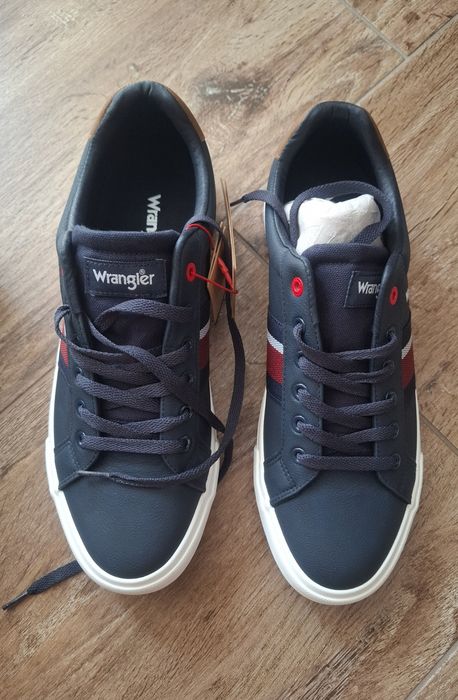 Trampki sneakersy buty męskie granatowe Wrangler 44