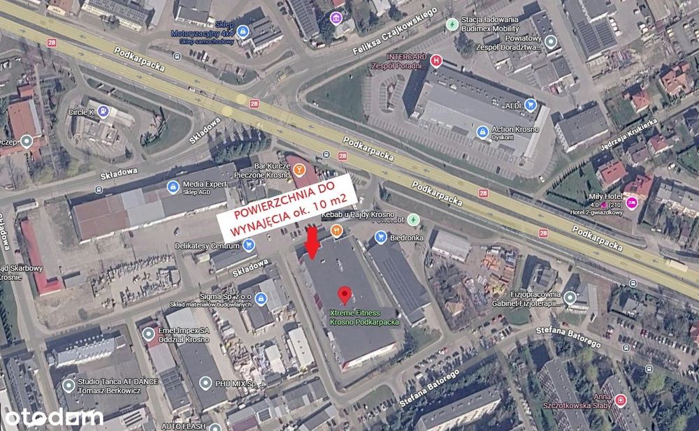 Lokal handlowo-usługowy 10 m² – Krosno, ul. Podkarpacka 3C