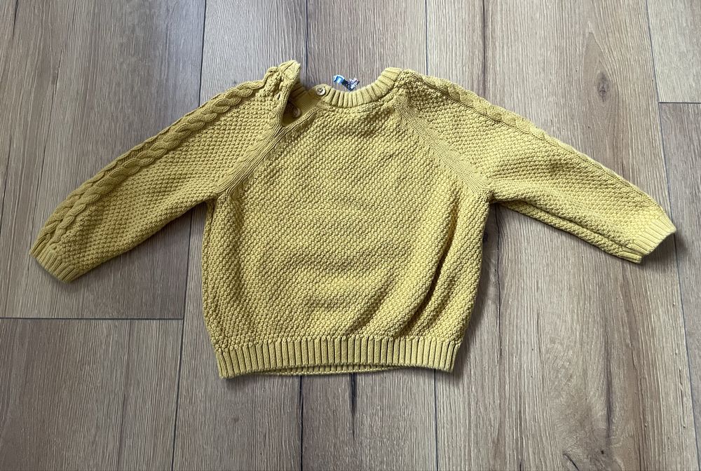 Sweter w warkocze zimowy swiateczny r. 98