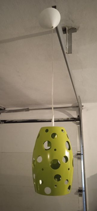 Candeeiro teto verde