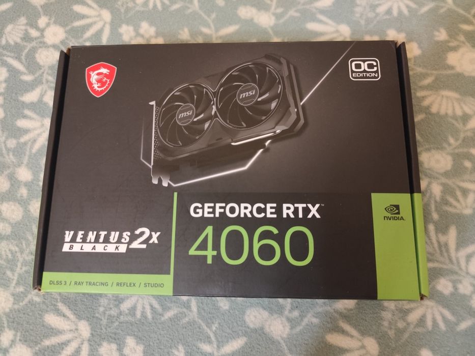 RTX 4060 MSI Ventus 2X Black OC 8GB- Excelente estado