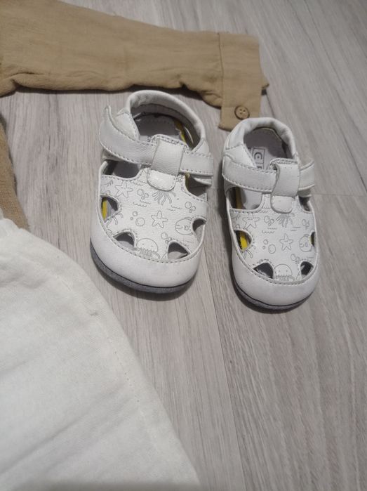 Мусліновий комплект + пінетки