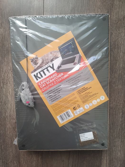 Drapak z tektury z myszką dla kota - Kitty