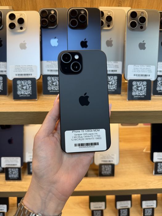 iPhone 15 MDM 128Gb 100% (14 циклів) Батарея | Гарантія