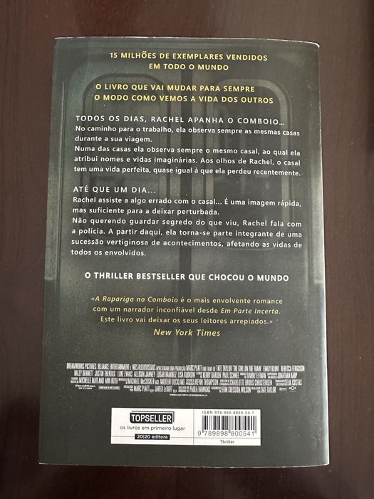 Livro “A rapariga no comboio”