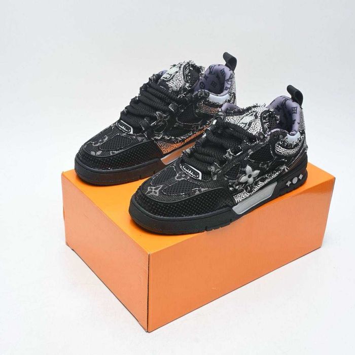 Louis Vuitton Skate Trainer Black Swarovski Monogram луі сваровскі
