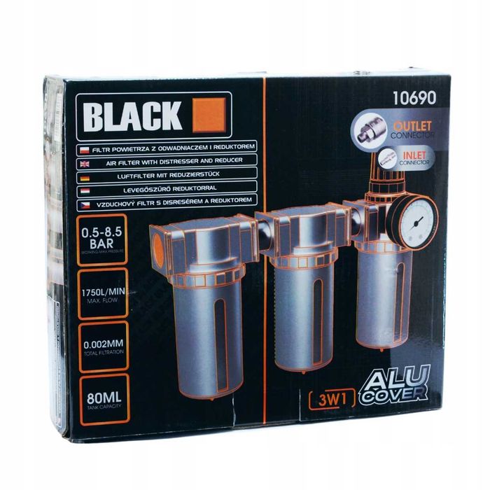 Filtr odwadniacz odolejacz reduktor separator powietrza 1/2 3w1 NOWA