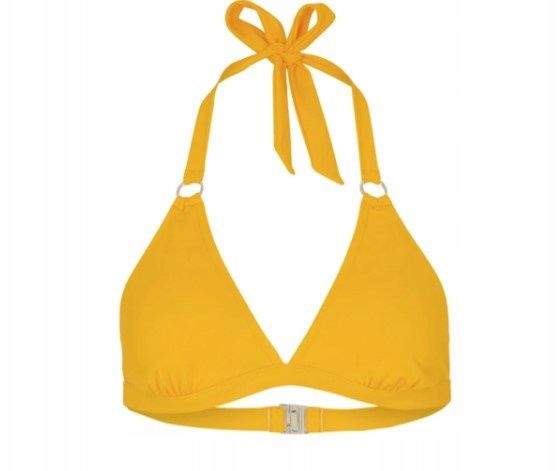 B.P.C bikini żółte z wiązaniem na szyi 44.