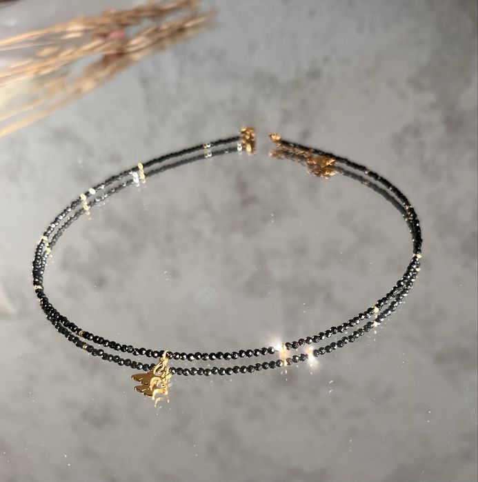 Чокери з чорного оніксу.