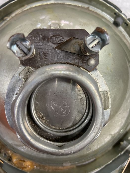 Farol  e vidro HELLA Original para VW 1200 e Porsche 356