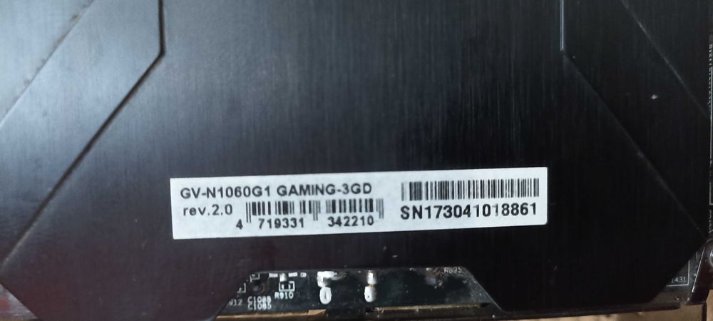 Відеокарта  Gigabyte GeForce GTX 1060 3GB