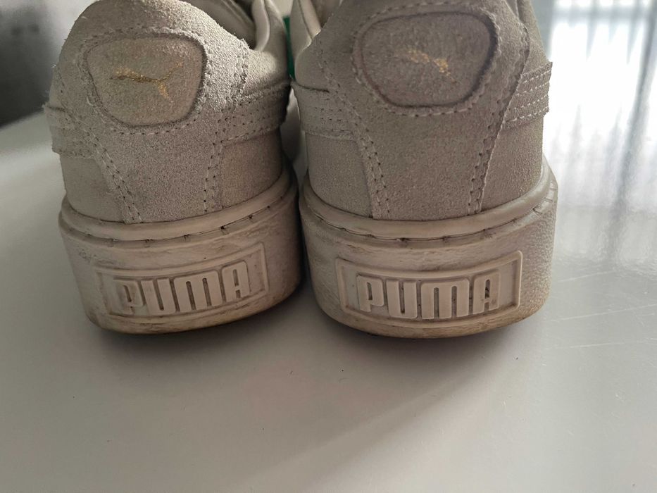 Buty puma suede platform gold trampki sneakersy