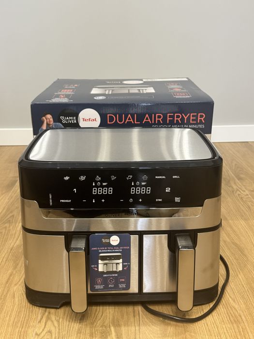 Мультипіч (Аерогриль) TEFAL Dual Easy Fry  EY90JDE1