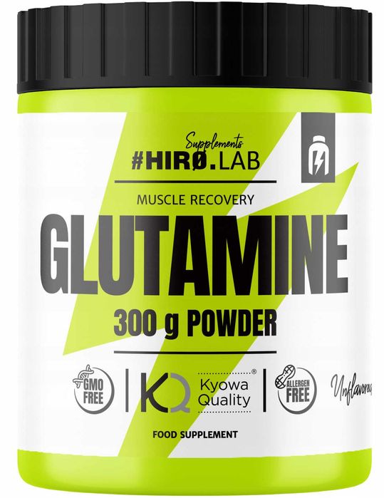 HIRO.LAB GLUTAMINA KYOWA 300g GLUTAMINE Proszek Naturalny Regeneracja