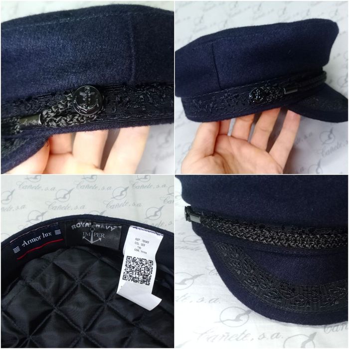 Бретонская кепка Armor Lux полушерсть модель унисекс