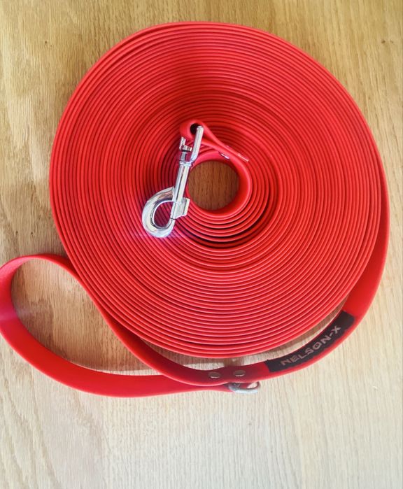 Smycz treningowa PVC 20m  czerwona