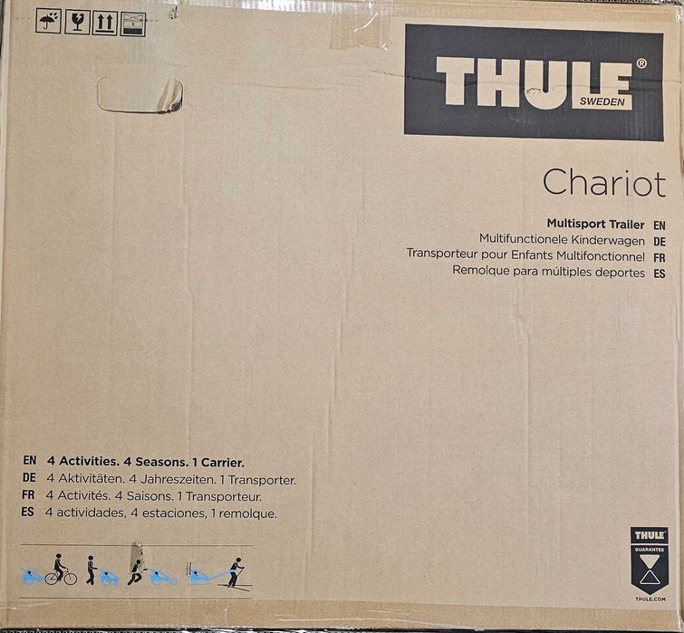 Przyczepka rowerowa Thule Chariot Sport 2 Double G3 Natural Gold