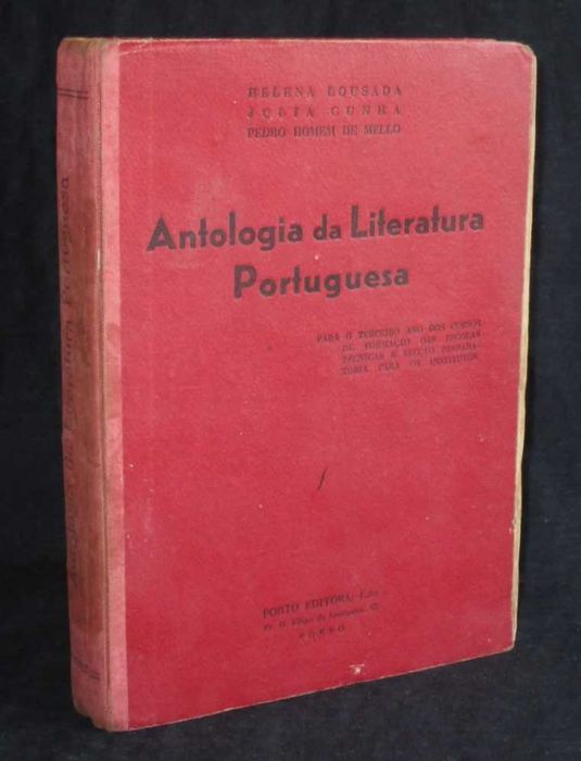 Livro Antologia da Literatura Portuguesa Helena Lousada 1954