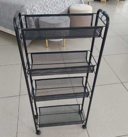 Полиця на коліщатах металева