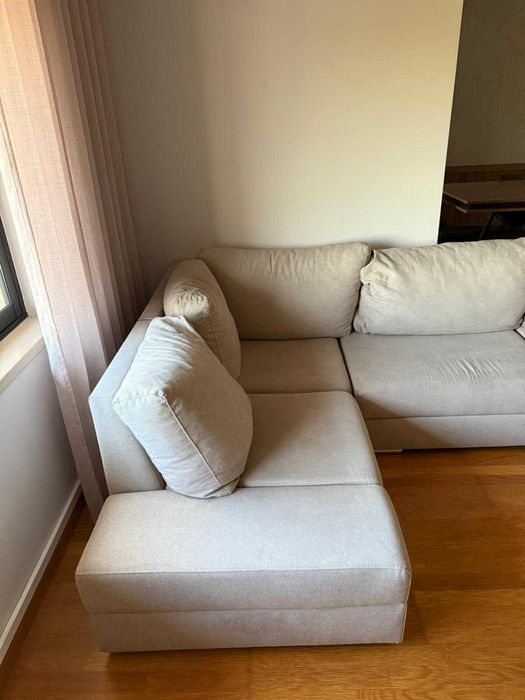 Sofá de canto com 5 lugares