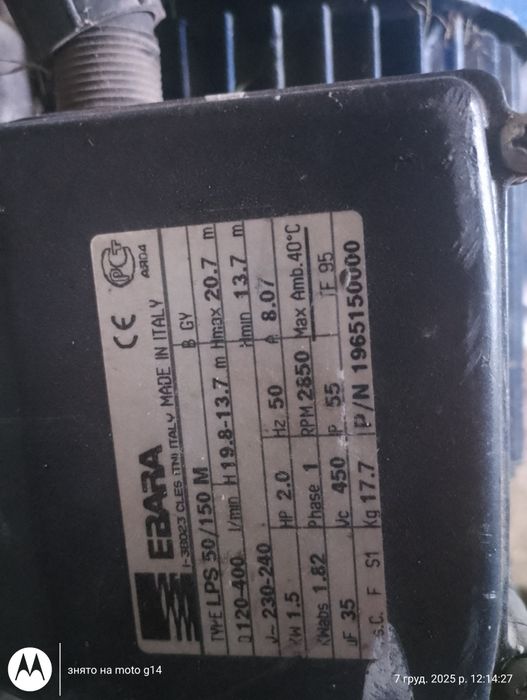 Циркуляційний водяний насос