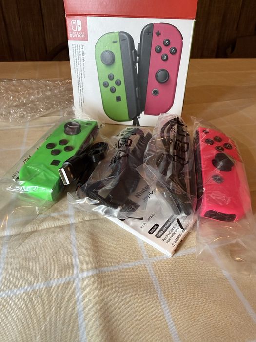 Nintendo Switch Joy-Con Neon Green / Neon Pink (оригінал, L+R)
