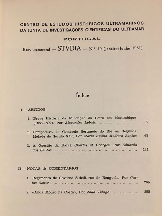 Histoire des Colonisations / Beira-Bié/ Moçambique (1932)