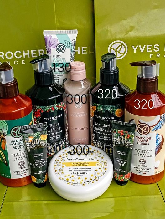 Ів Роше. Молочко для тіла, крем для рук. Ив Роше