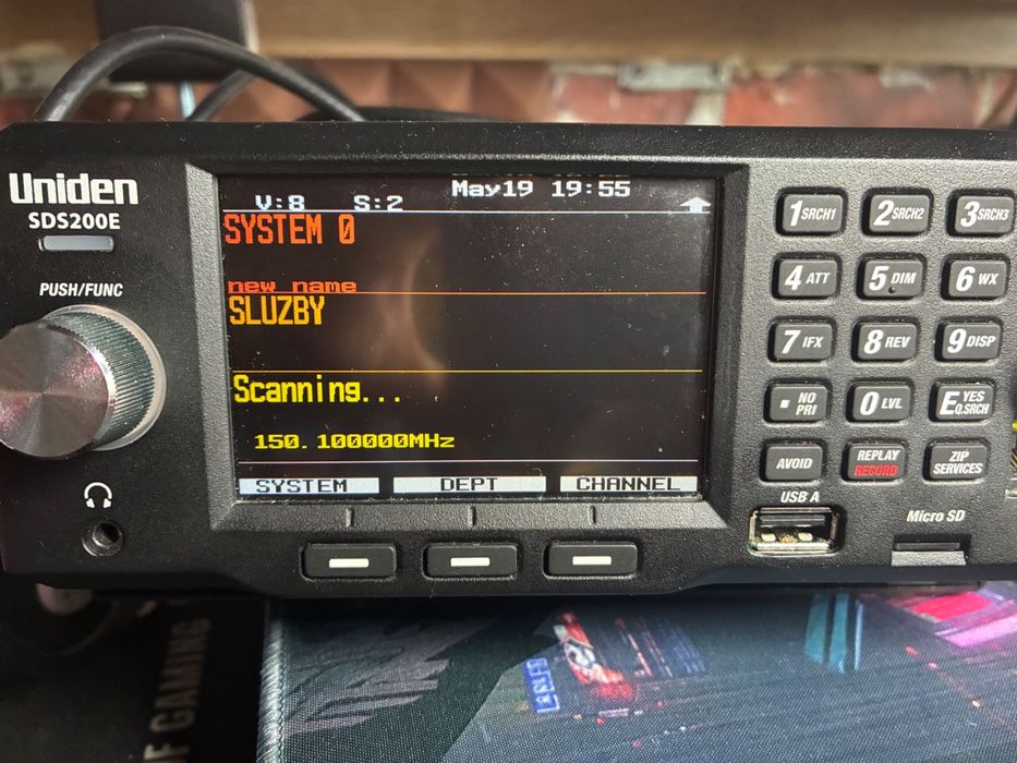 Skaner UNIDEN SDS200E + Moonraker M-100