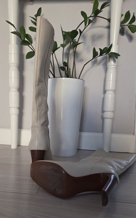 Kozaki skórzane Mango rozm. 38