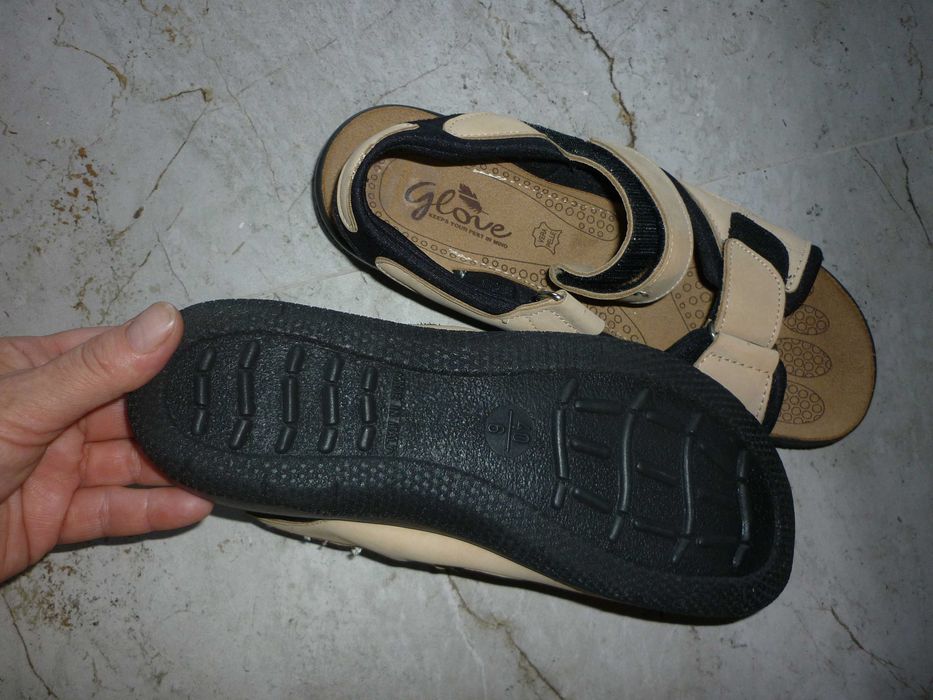 Glove skórzane włoskie sandały nowe