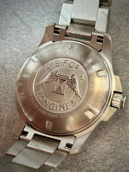 Чоловічий годинник дайвер LONGINES HYDROCONQUEST L3.841.4.96.6 41/44мм