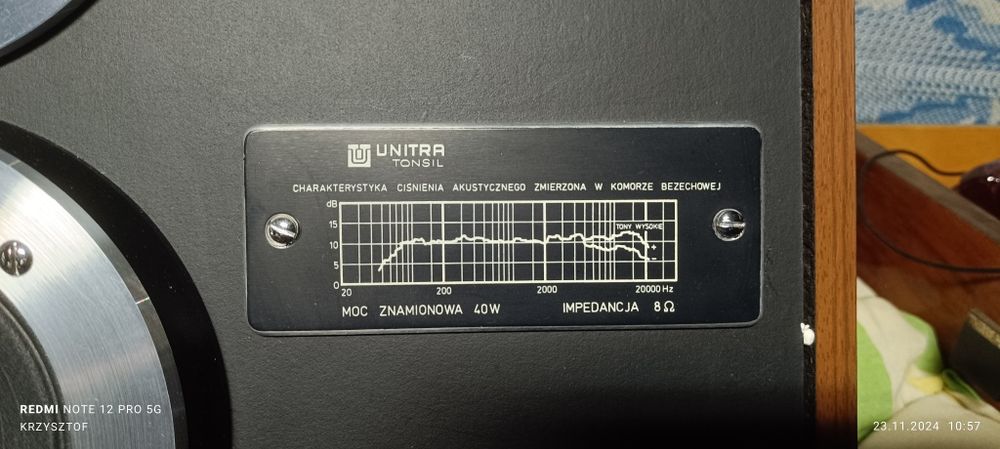 Kolumny Unitra, tonisil ZG40 C115