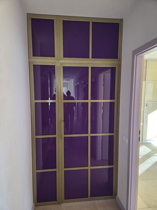 Przegroda korytarzowa LOFT, rękodzieło  na zamówienie, drzwi, szkło,