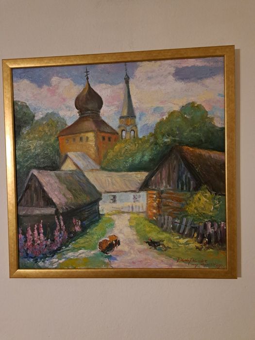 Obraz współczesny Kobyłkiewicz ,pejzaż, sygnowany,2005 r