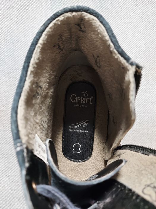 Botki Caprice Tex roz.40 trzewiki, skóra