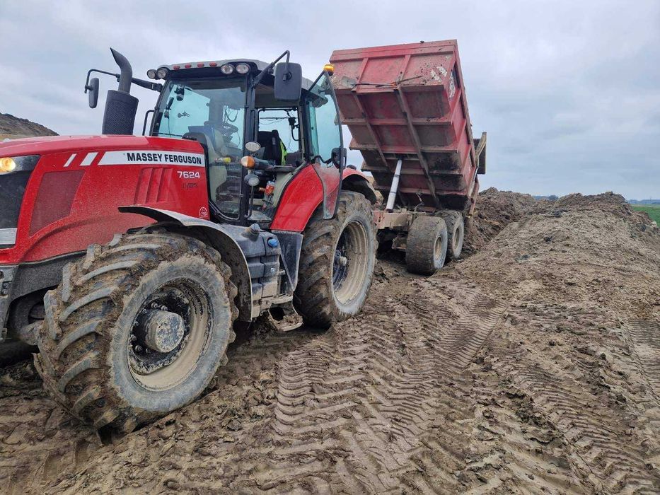 Usługi transportowe roboty budowlane wynajem przyczep i ciągników