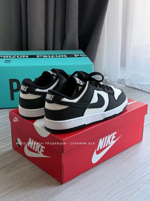 Nike Dunk Low Lace Pack Black White (з мереживом)