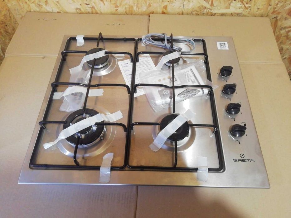 Варочная поверхность газовая GRETA СВ-4 (ВП4) нержавеющая сталь.