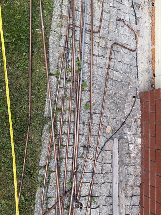 Rurki miesziane z demontażu różne rozmiary