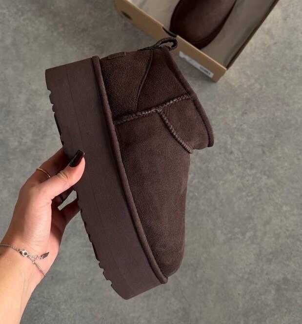 Угги/Угг/Уггі/Уги/Угі/UGG Australia Ultra Mini Platform 5 см Chocolate