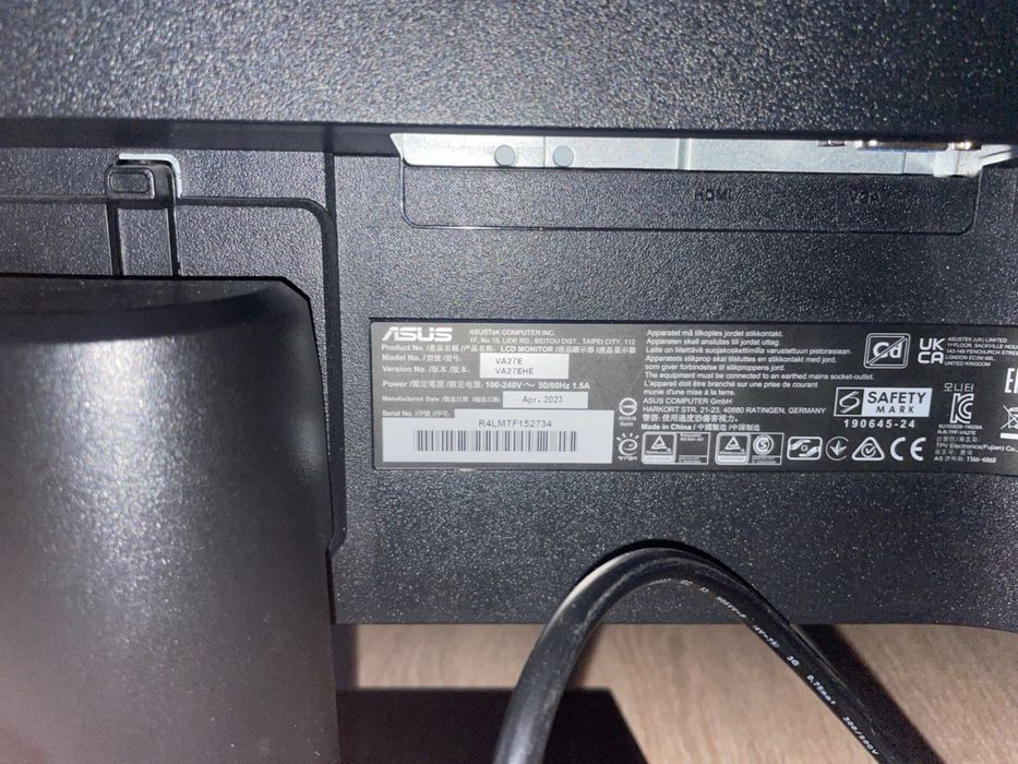 Монітор ASUS VA27EHE