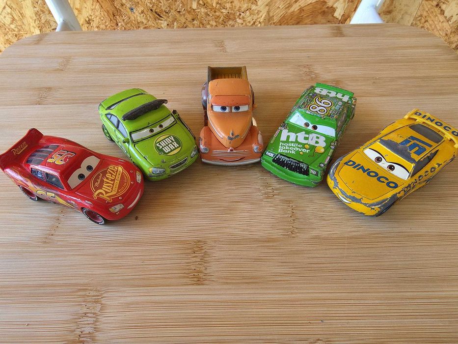 Lote de 5 carros | Pixar CARS | Smokey, Cruz Ramirez e mais