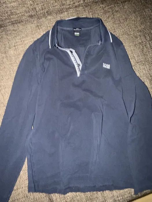 Boss Hugo Boss  2 x Longsleeve w rozmiarze L szary/ niebieski