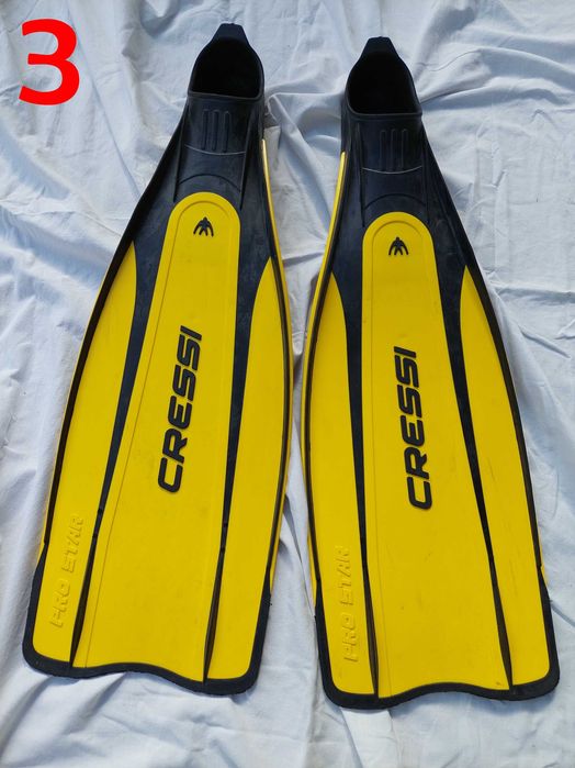 Várias Barbatanas de Mergulho Cressi Rondine, 2000 HF, Pro Star