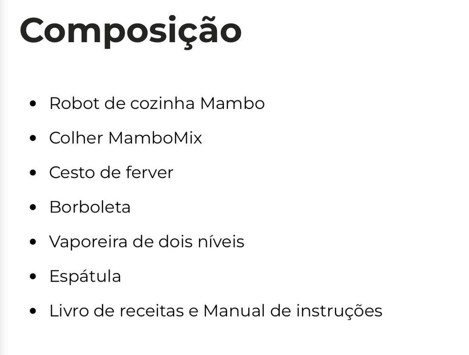 Robot de cozinha Mambo