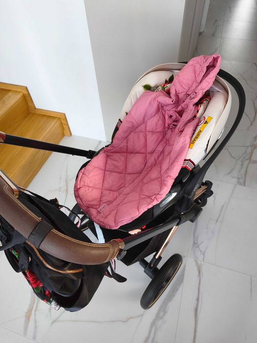 Cybex Priam  Wózek Głęboko-Spacerowy Spring Blossom Light komplet