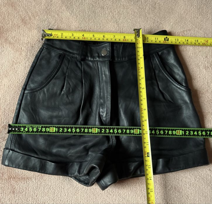 Шорти maje натуральна шкіра 34 xs s